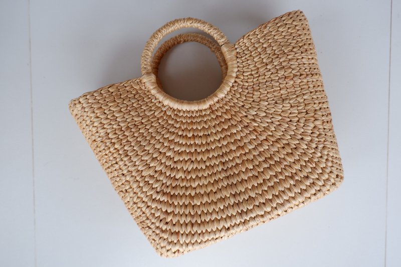 woven handmade summer women's handbag woven bag handmade bag - 手提包/手提袋 - 植物．花 