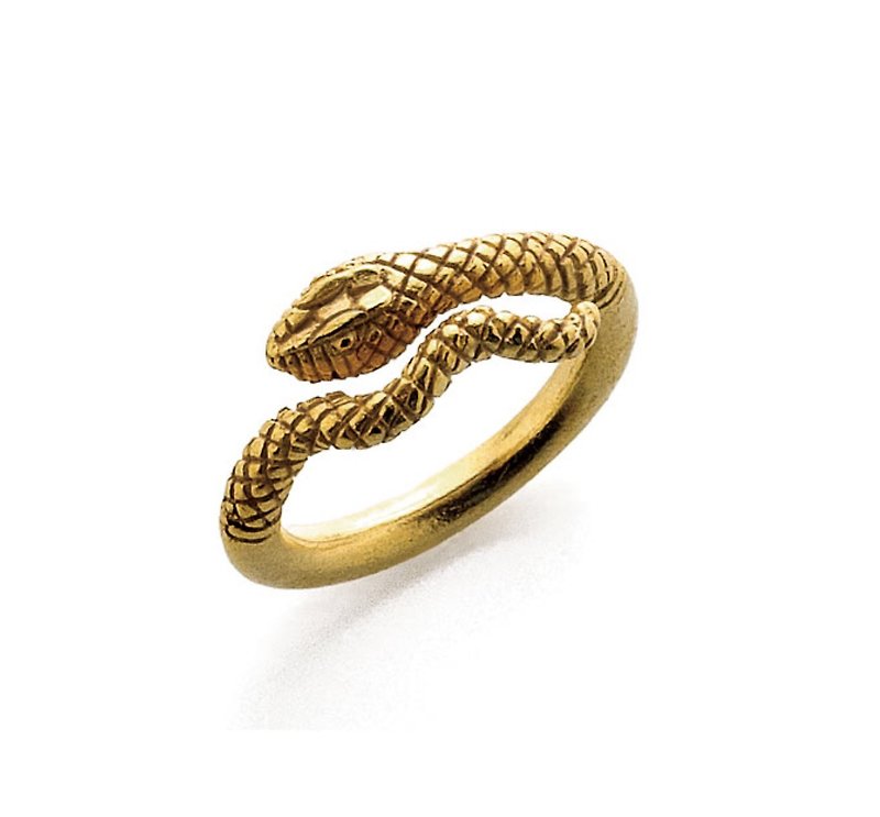 古代エジプトのヘビの指輪 - リング - 金属 ゴールド