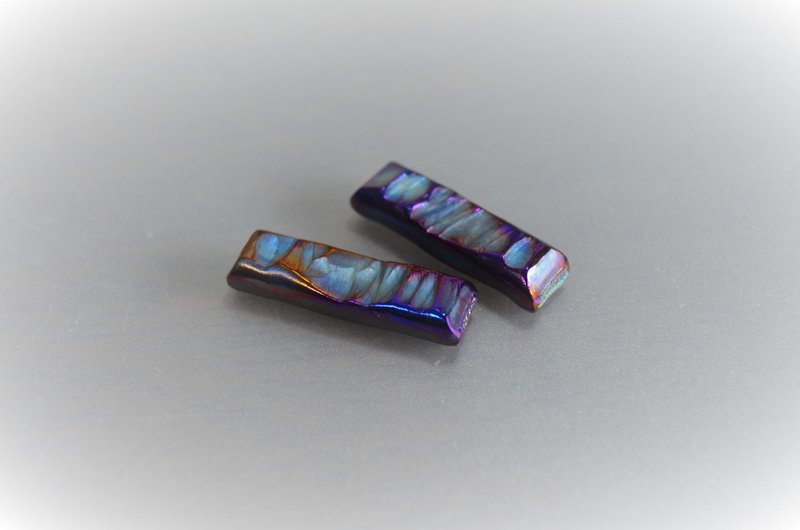 チタンの箸置き・titanium chopstick rest・b - 筷子/筷架 - 其他金屬 多色