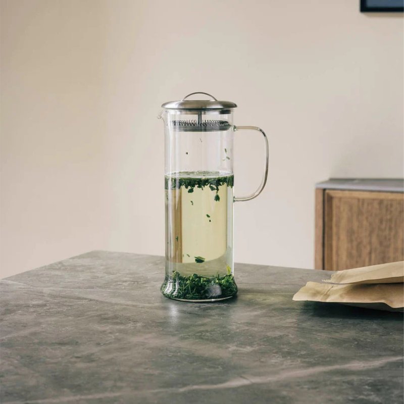 玻璃附濾網圓柱形茶壺 - 茶壺/茶杯/茶具 - 玻璃 