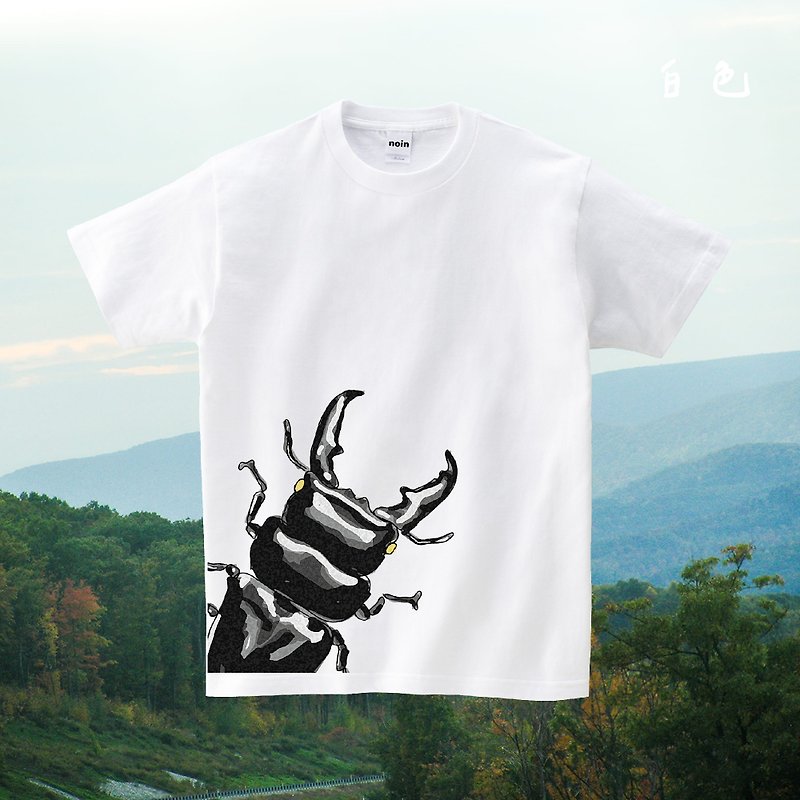 Palawan giant stag beetle-short sleeves 10 colors - Men's T-Shirts & Tops - Cotton & Hemp Multicolor