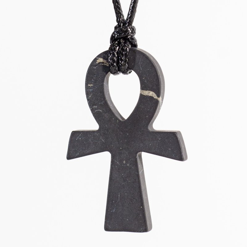 Ankh Cross – Key of Life Pendant - 項鍊 - 石頭 黑色