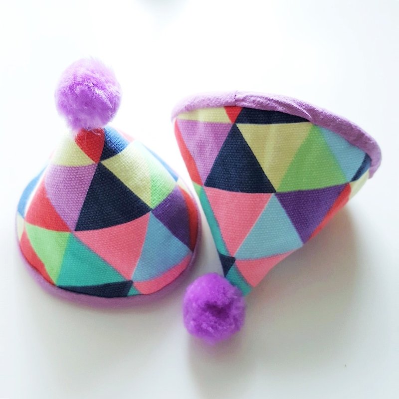 Pot Hat (Colorful Triangles) - Place Mats & Dining Décor - Cotton & Hemp Multicolor