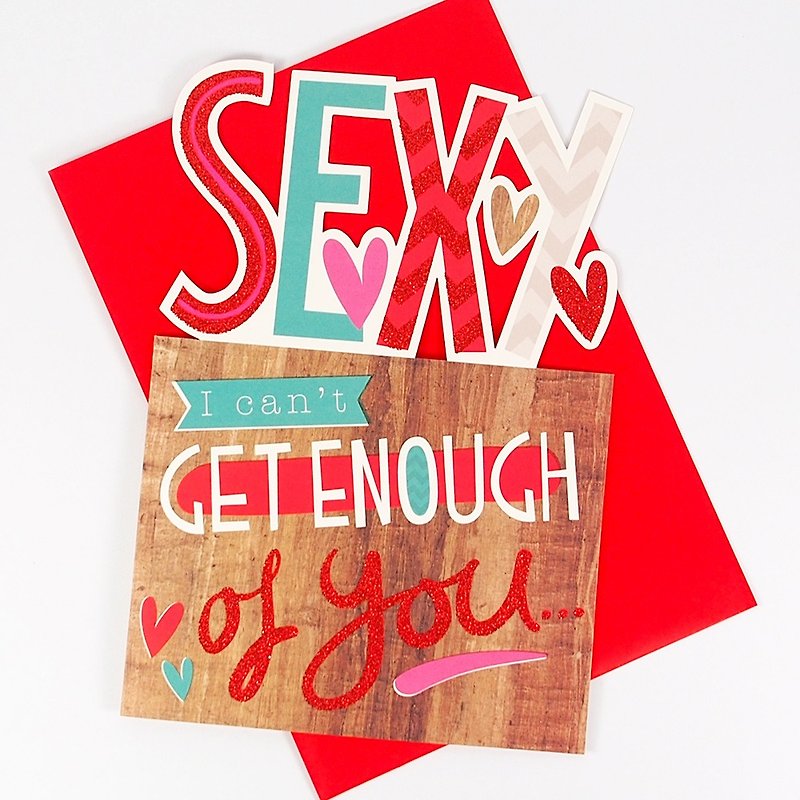 Valentine's Sexy Stunner [Hallmark-Card Valentine's Day Series] - Cards & Postcards - Paper Red