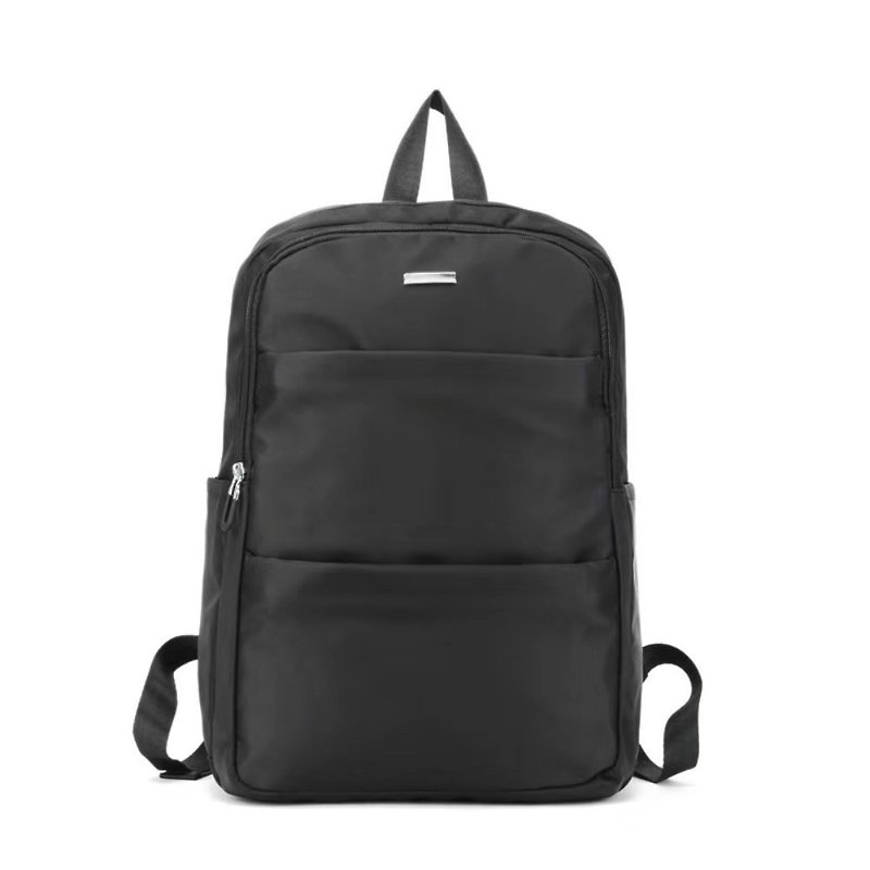 Leisure/business laptop backpack/travel backpack/computer bag/-can be sleeved trolley case black - กระเป๋าเป้สะพายหลัง - วัสดุกันนำ้ สีดำ