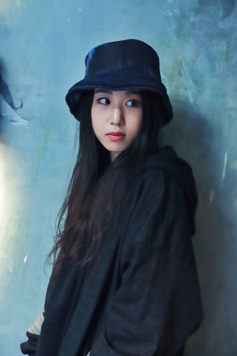 LNN List New Notions Bucket Hat 雙面漁夫帽 | 深藍頂紮染藍邊 - 帽 - 棉．麻 藍色