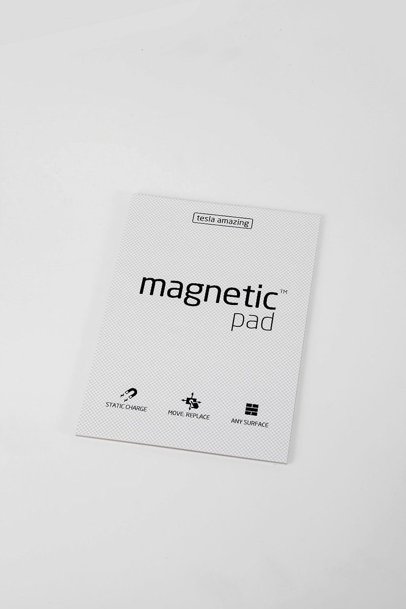 /Tesla Amazing/ Magnetic PAD 磁力便利貼 A5 白 - 貼紙 - 紙 白色