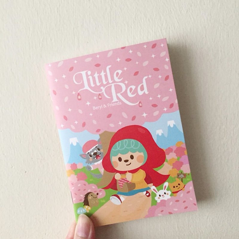 [赤い乗馬フード]ノート - ノート・手帳 - 紙 ピンク