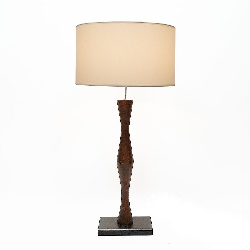 [Wooden Mumu] cloth cover lamp, coffee table lamp, bedside lamp, MIT Taiwan Lighting Home Lamp - โคมไฟ - ไม้ 