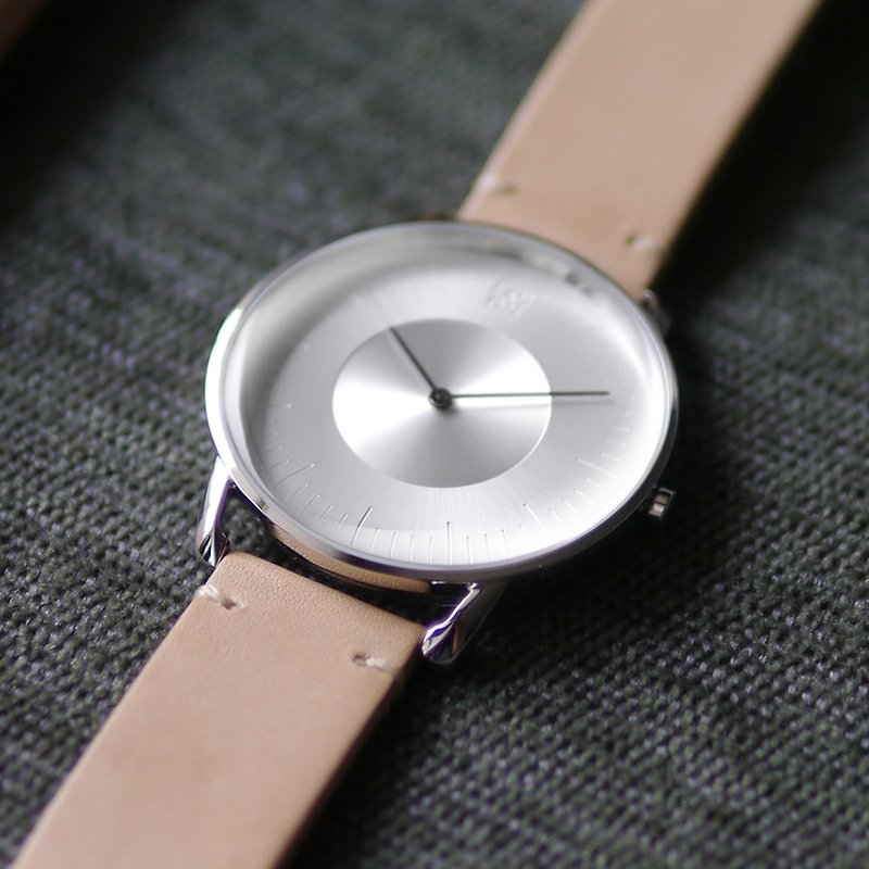 SILO 3861 watch - Silver - นาฬิกาผู้หญิง - หนังแท้ สีเงิน