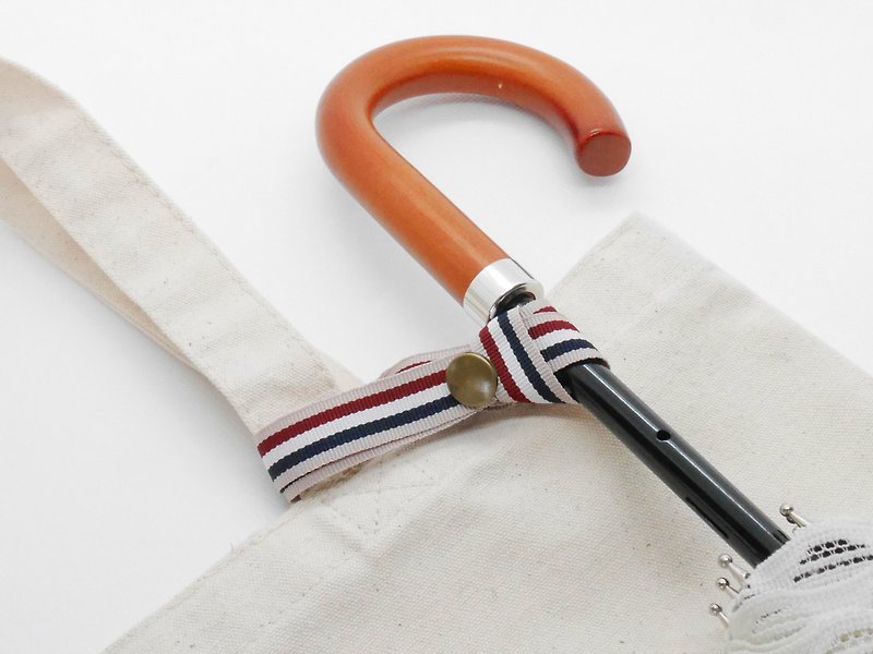 Umbrella strap -Beige 4-color stripe - Umbrellas & Rain Gear - Other Materials Khaki