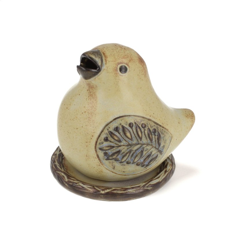 Rei Incense Burner Forest Sound - Bird [Japanese Shoeido Incense Burner Series] - น้ำหอม - ดินเผา 