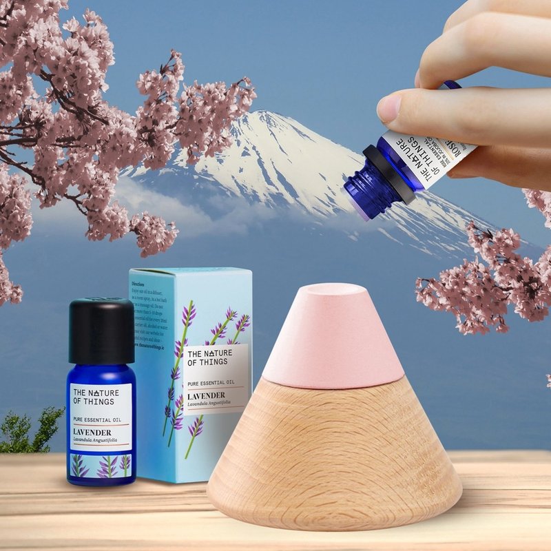 [Limited pink model] Mt. Fuji | Log snow mountain diffuser Stone - Fragrances - Other Materials 