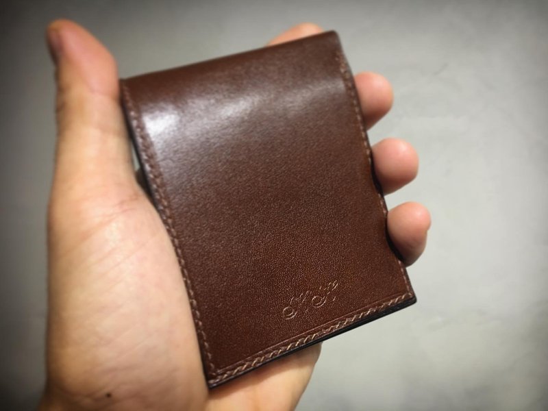 JM-F1 Taiwan Dollar Fitted Short Clip Black, Coffee, Brown, Blue - Wallets - Genuine Leather Multicolor