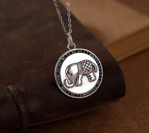 garyjewelry Elephant Never Forget Protect Animals Necklaces NO Chains Thailand Totem
