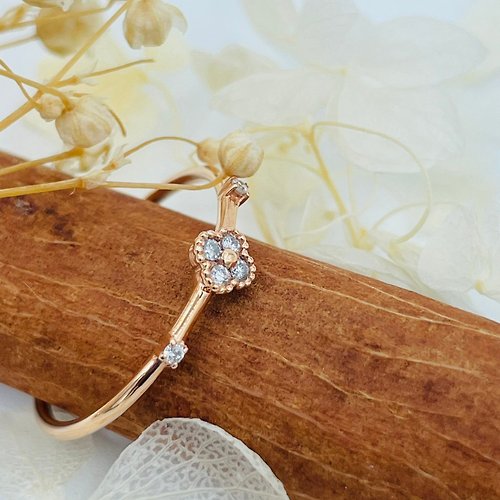 Hee jewelry合一輕珠寶 天然鑽石 18K金/750R 玫瑰金色 戒指 輕珠寶飾品 S119