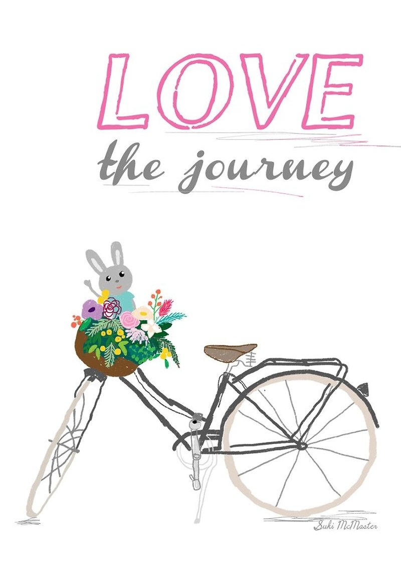Wall Print - Love The Journey - Items for Display - Paper Multicolor