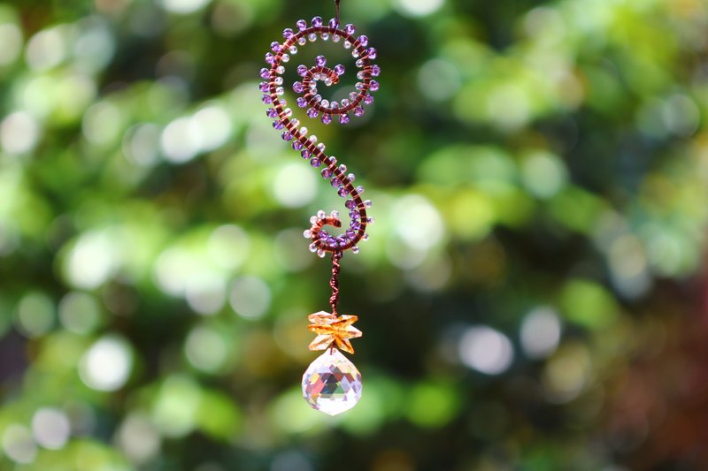 Arabesque Sun Catcher Purple Silver color - อื่นๆ - แก้ว สีม่วง