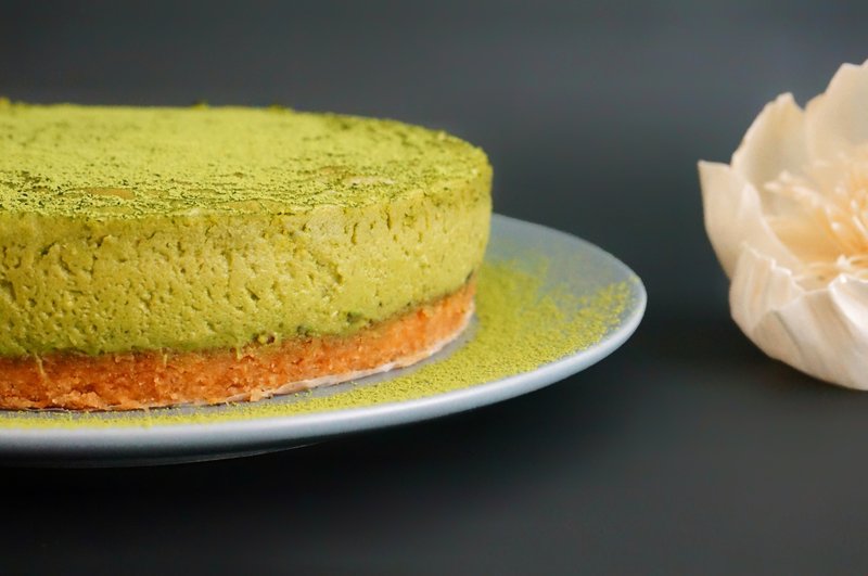 【Ketogenic Dessert】Matcha Cheesecake│Six Inches│Taichung Cheesecake Low Carbon and Low Sugar - Cake & Desserts - Fresh Ingredients Green