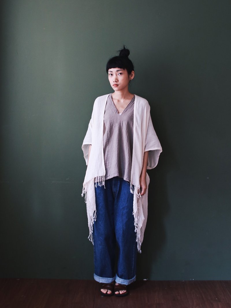 2019 Summer Select | Outwear - เสื้อแจ็คเก็ต - ผ้าฝ้าย/ผ้าลินิน ขาว