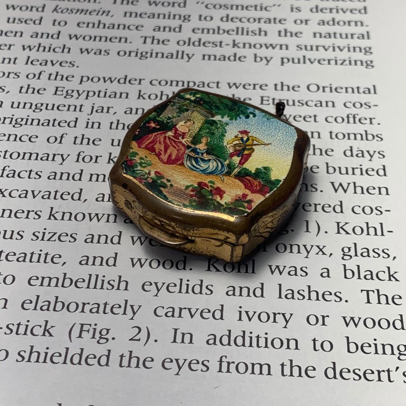 Vintage 英國Stratton談情說愛飾品盒 - 其他 - 其他金屬 