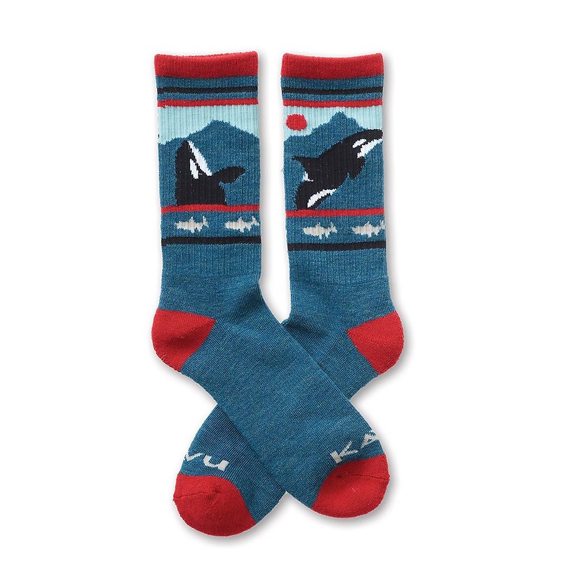 KAVU MOONWALK - Socks - Wool Blue