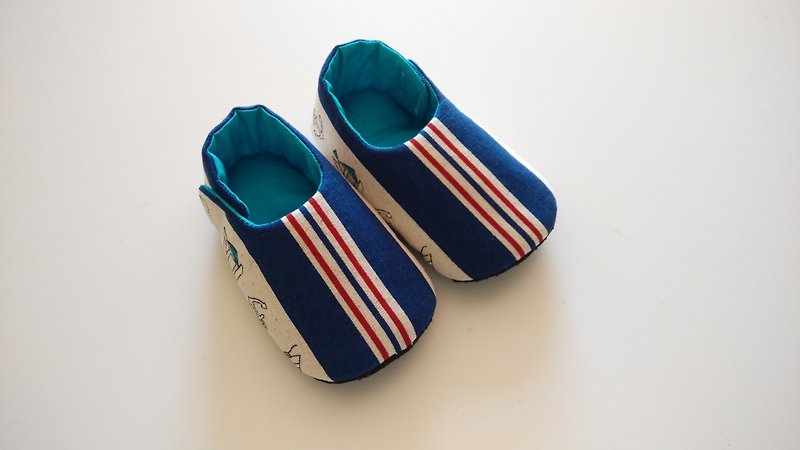 海洋風寶寶鞋 嬰兒鞋 11/12 - 彌月禮盒 - 其他材質 藍色