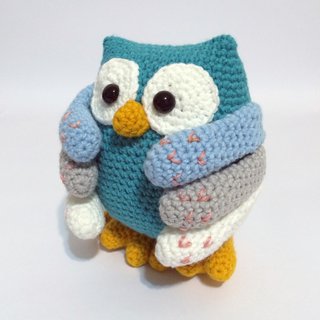 Aprilnana_Owlかぎ針編みの人形、あみぐるみ