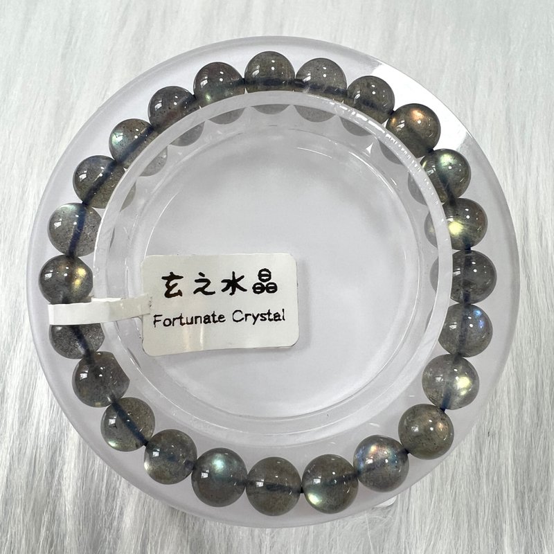 灰拉長石手串 | 水晶 | 水晶手串 | 水晶手鏈 | 水晶手鍊 - 手鍊/手環 - 水晶 灰色