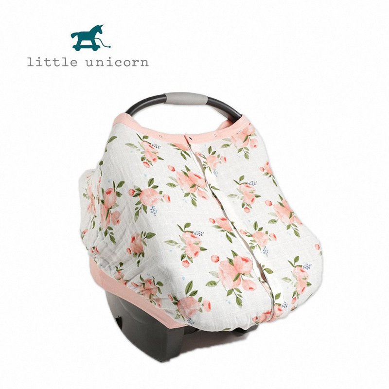 Little Unicorn Cotton Gauze Basket Cover-Second Generation Watercolor Rose - อื่นๆ - ผ้าฝ้าย/ผ้าลินิน ขาว