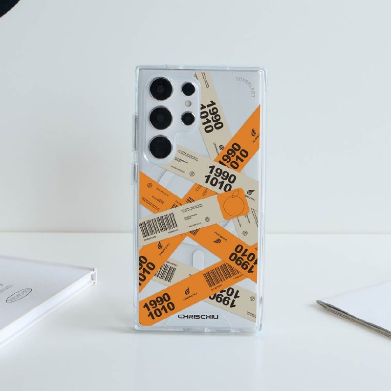 CHRISCHIU封鎖貼紙防摔透明SAMSUNG手機殼 - 手機殼/手機套 - 塑膠 多色
