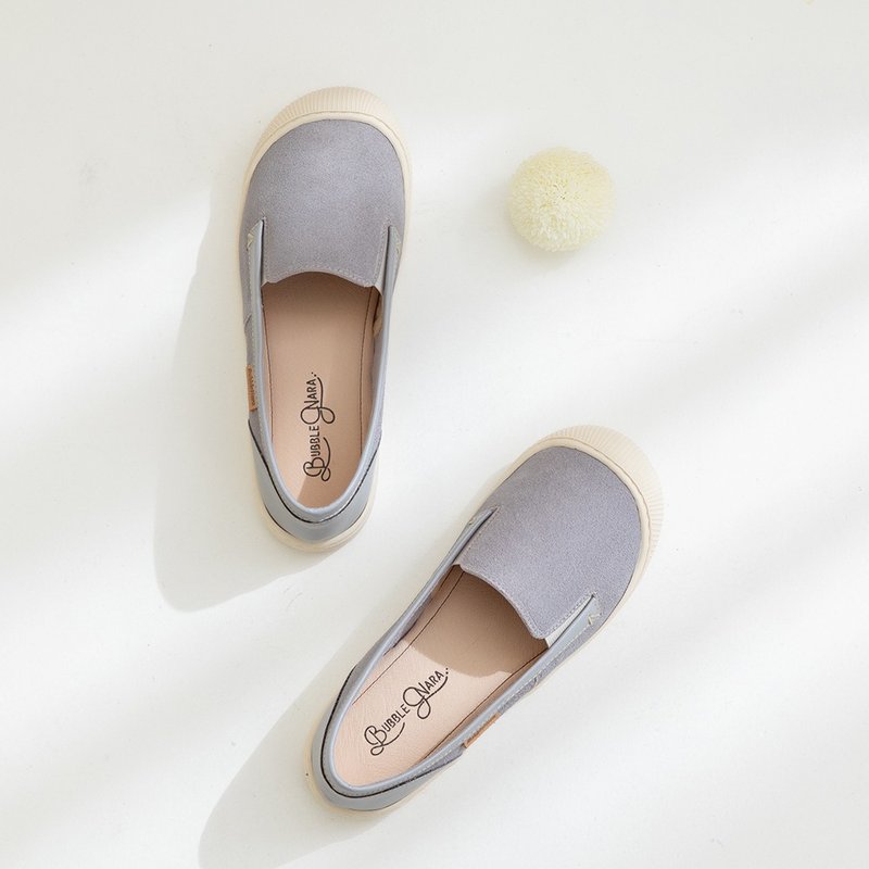 3M Water Resistant - Peng Peng Steamed Bun Loafers - Sea Fog Gray Waterproof - รองเท้ากันฝน - วัสดุกันนำ้ สีเทา