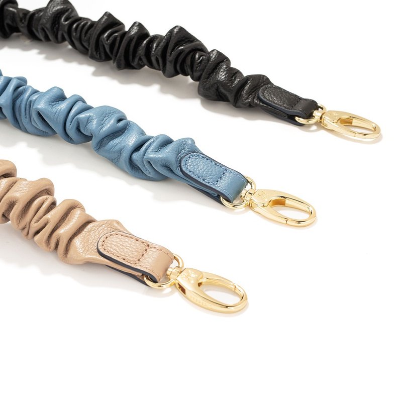 [Super set] Claire Leather Scratch Strap- Khaki/Dark Gray Blue/Black - Other - Genuine Leather Multicolor