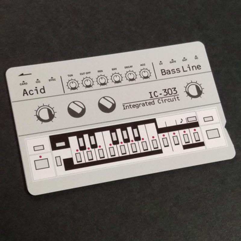 【ICカードステッカー】IC-303　Acid ICカードステッカーBass line - 音樂專輯 - 紙 灰色