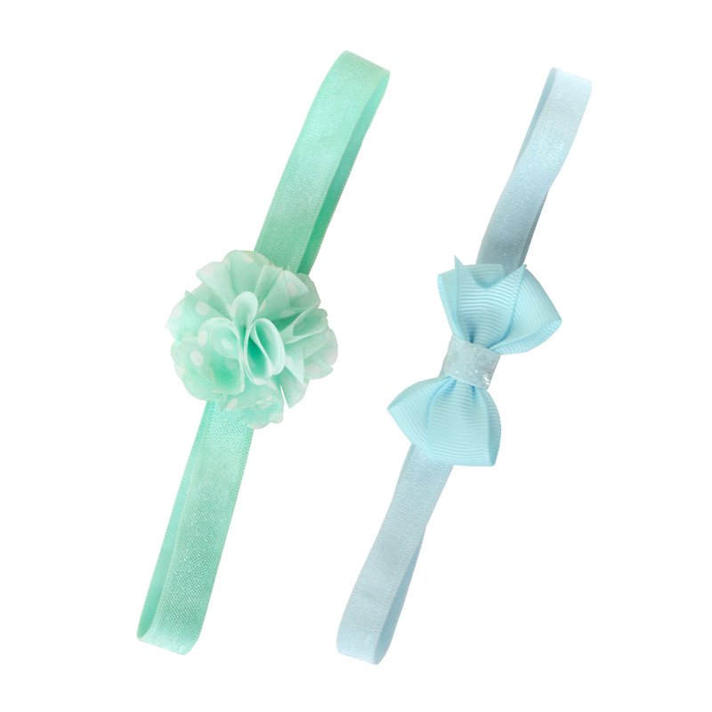 United States Joli Sophie Flower Bow Hairband 2 Into Group Green Blue JSHBFBGB0 - Hair Accessories - Polyester 