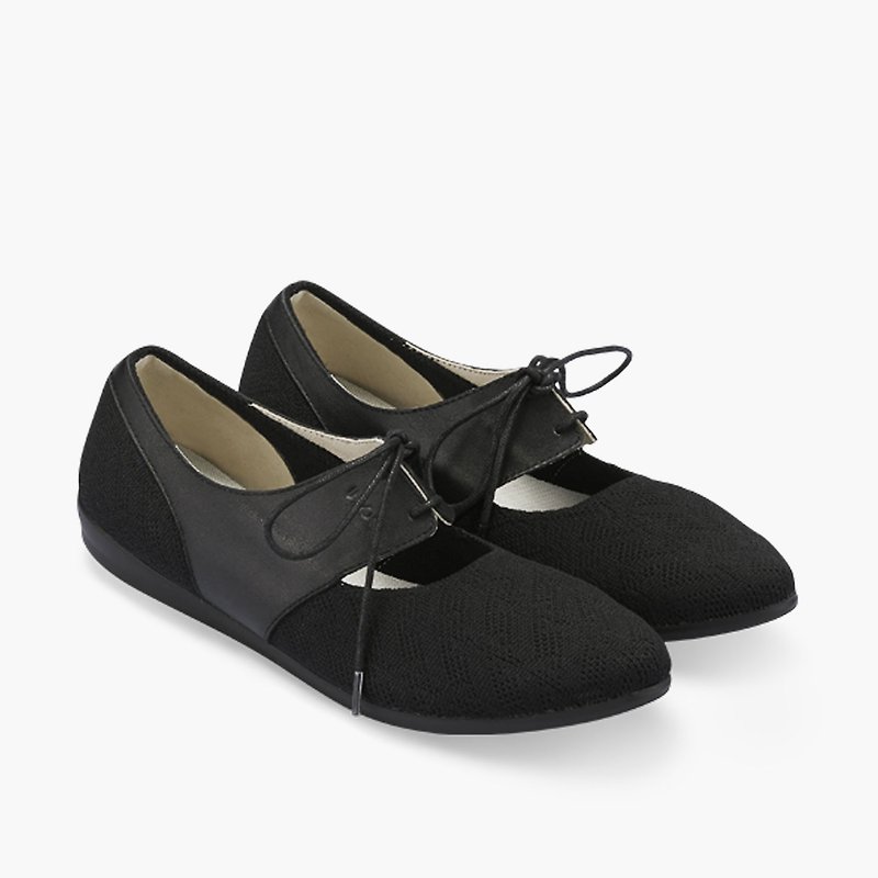 LADY CHIC DERBY SHOES/Black - Women's Oxford Shoes - Polyester Black