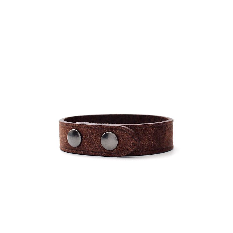 PUEBLO I Bracelet - Bracelets - Genuine Leather Brown