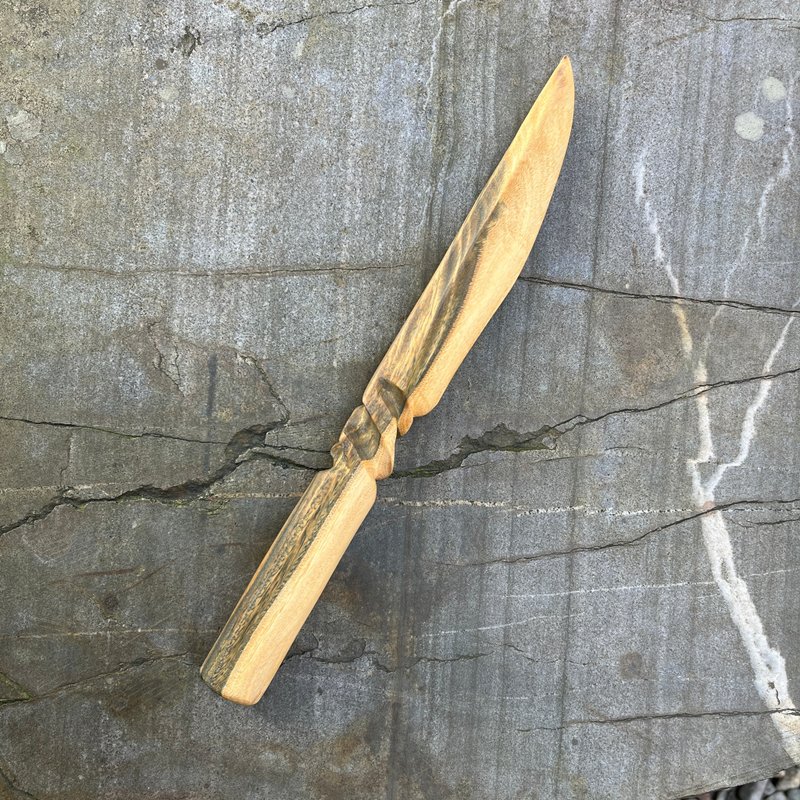 我販劍　妖刀　日青日　綠檀收藏藝品　匕首木刀小刀　魔劍紙鎮 - 擺飾/家飾品 - 木頭 綠色