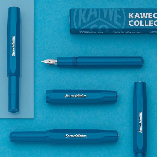 KAWECO 台灣 德國 KAWECO COLLECTION 系列鋼筆 天青藍 F