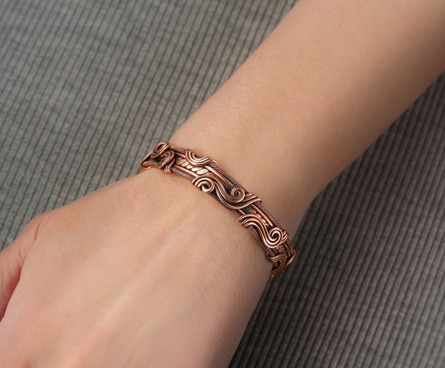 Copper bracelet,Christmas Gift, solid copper Bracelet, Gift Bracelet, Copper Jewelry, Gift for Him Bracelet, Gift for Him Man on sale woman