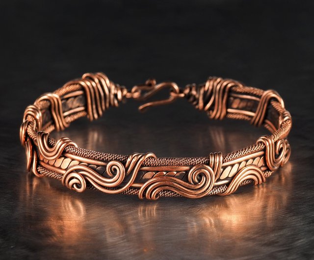 7 Year Anniversary hotsell Gift Corrugated Copper Cuff Bracelet 7th Anniversary Gift For Her Seven Year Anniversary Gift Copper Anniversary Gifts