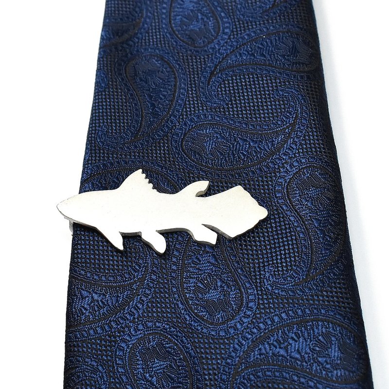 シーラカンス 深海魚 シルバー ネクタイピン - 領帶/領帶夾 - 銀 銀色