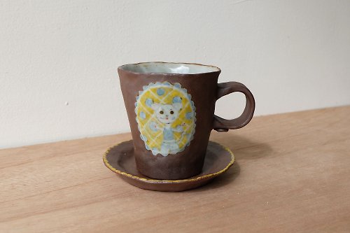 LeLeCoCo Pottery 陶瓷工作室 雙面貓貓咖啡杯組 馬克杯