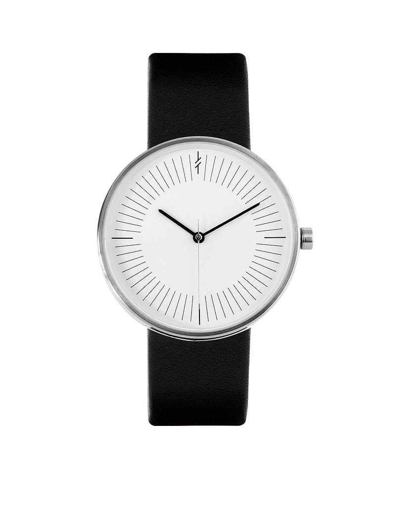 シンプル クラシック ブラック ウォッチ - 腕時計 ユニセックス - ステンレススチール ゴールド