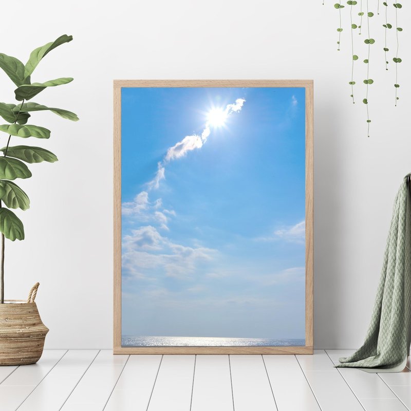 Blue Sky / Tensei A2 size poster New Year's interior photo - Posters - Paper Blue