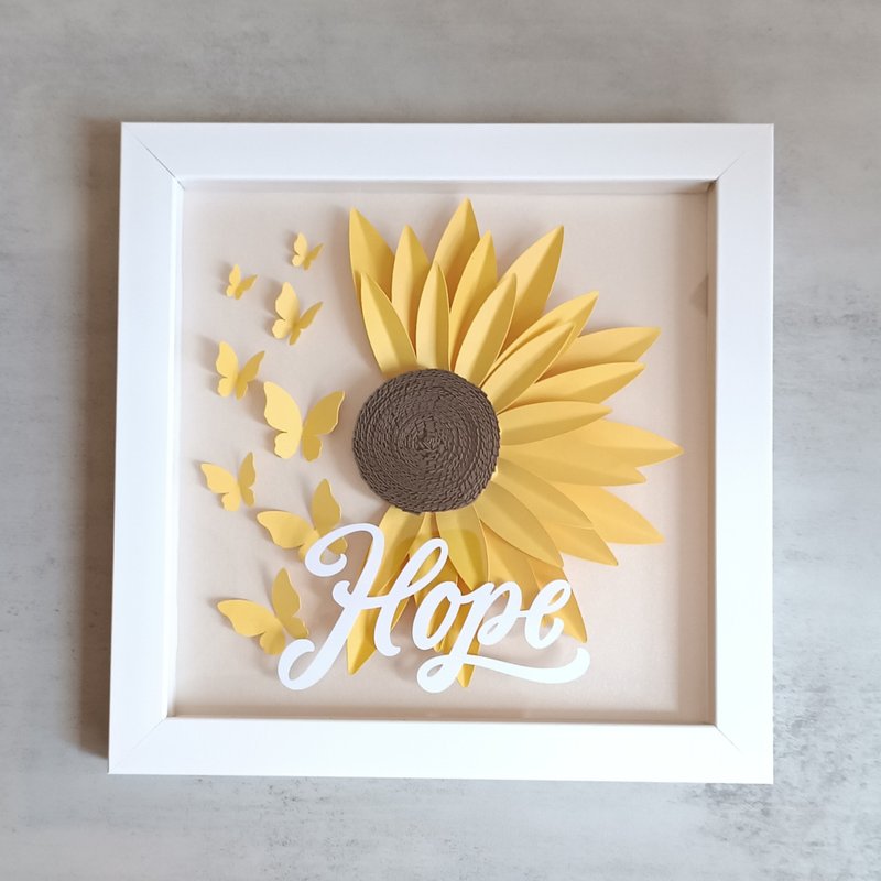 Lifestyle Gift Box - Sunflower - Items for Display - Paper Yellow