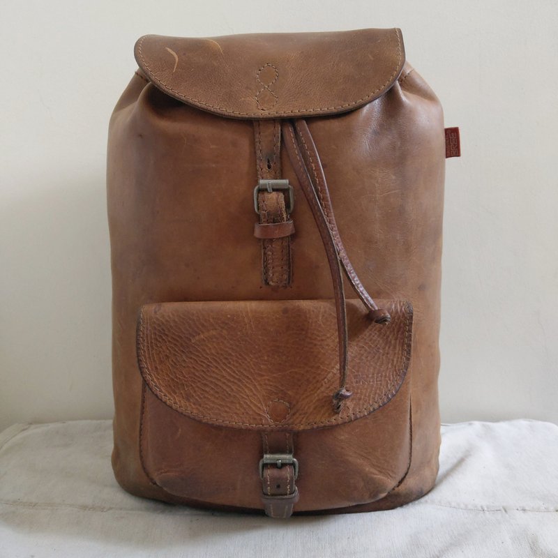 Leather bag_B073_BREE - Backpacks - Genuine Leather Brown