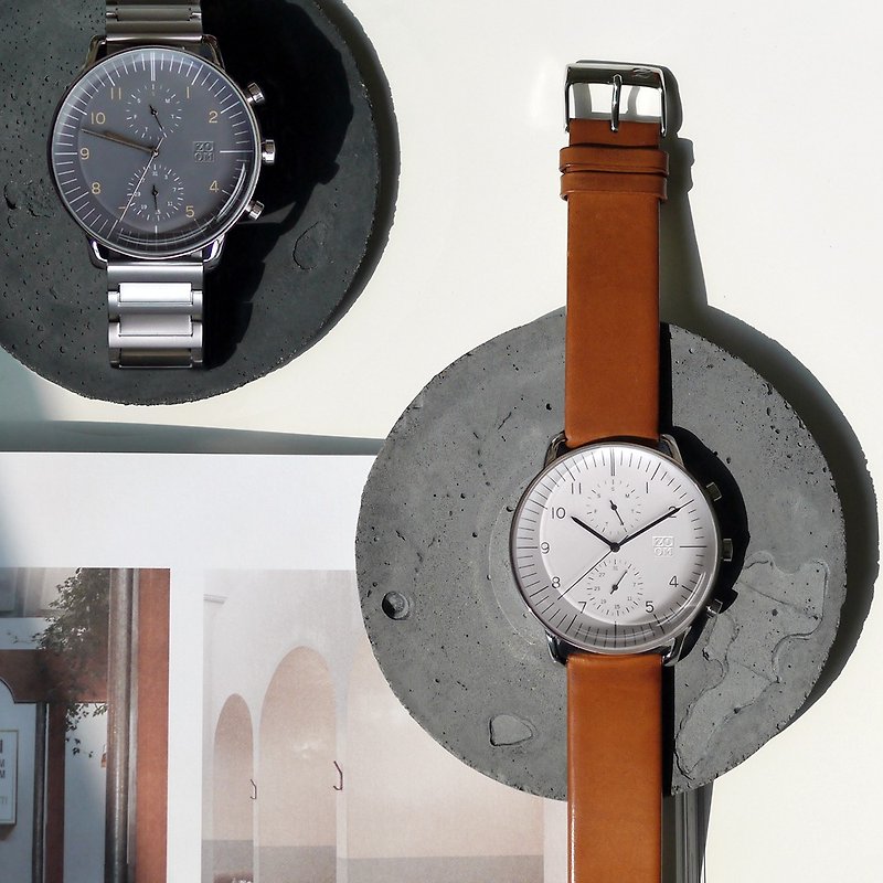 REFINE 7148 watch - White - นาฬิกาผู้ชาย - หนังแท้ ขาว