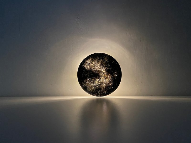 / Resin hand-painted starry sky lamp/ - Lighting - Resin Black