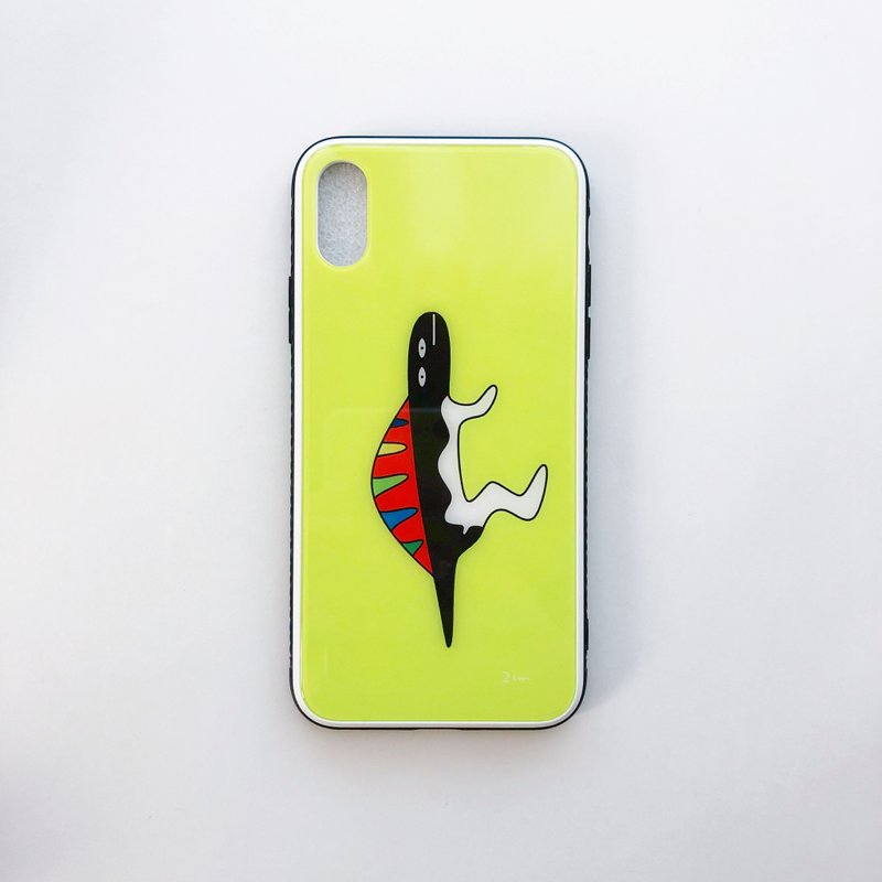 Sebilehadesaurus iPhone Case - เคส/ซองมือถือ - แก้ว สีเหลือง